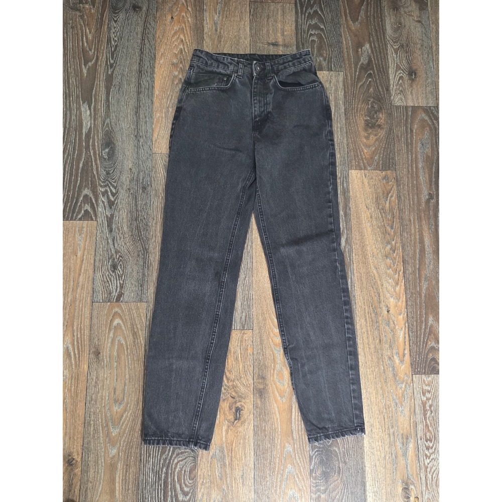 Ragged Jeans Womens Size 24 High Waisted Mom Jeans Faded Black Denim Cotton